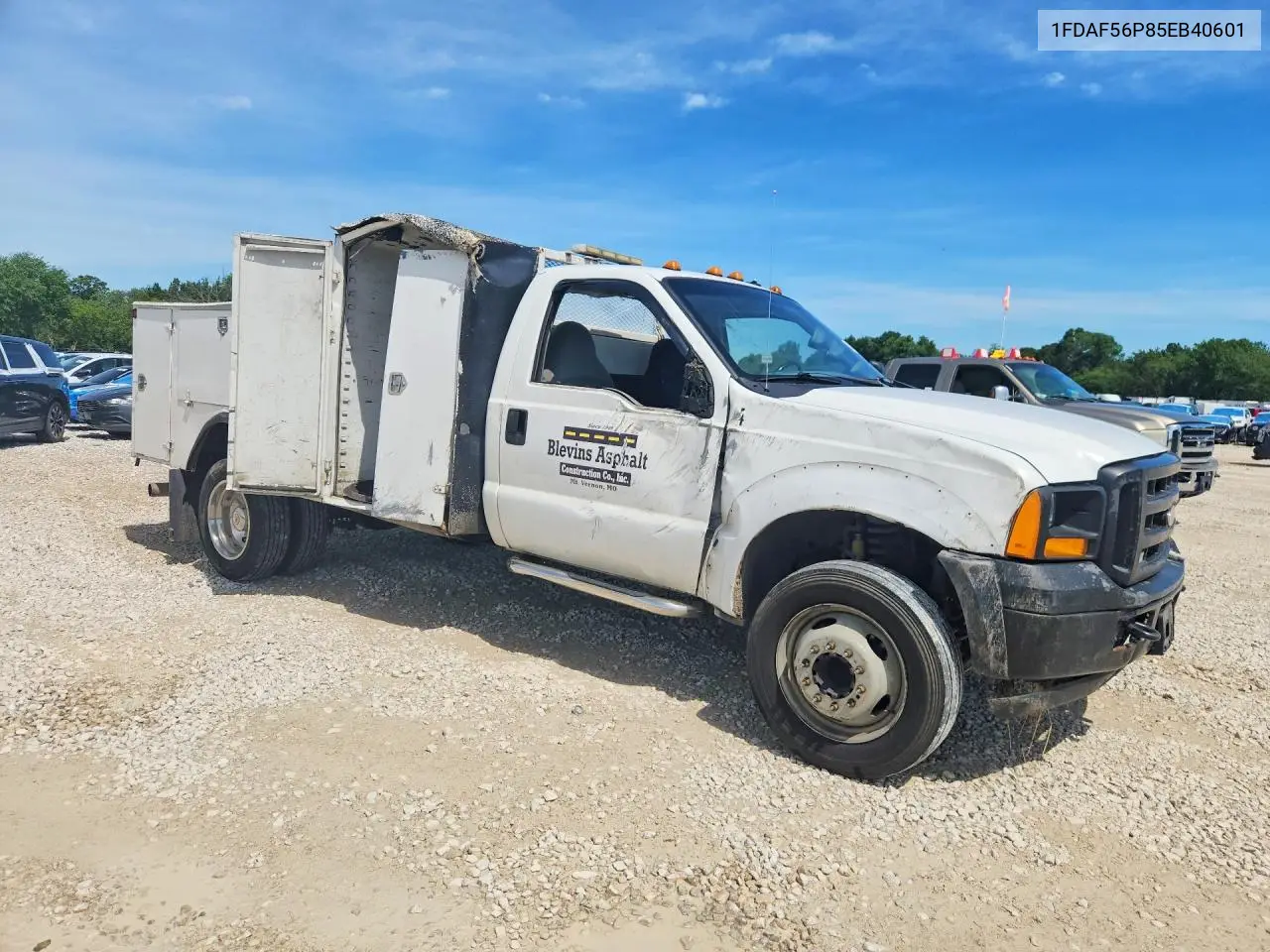 2005 Ford F550 Super Duty VIN: 1FDAF56P85EB40601 Lot: 58112456