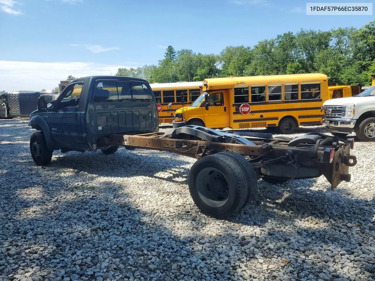 2006 Ford F550 Super Duty VIN: 1FDAF57P66EC35870 Lot: 60046666