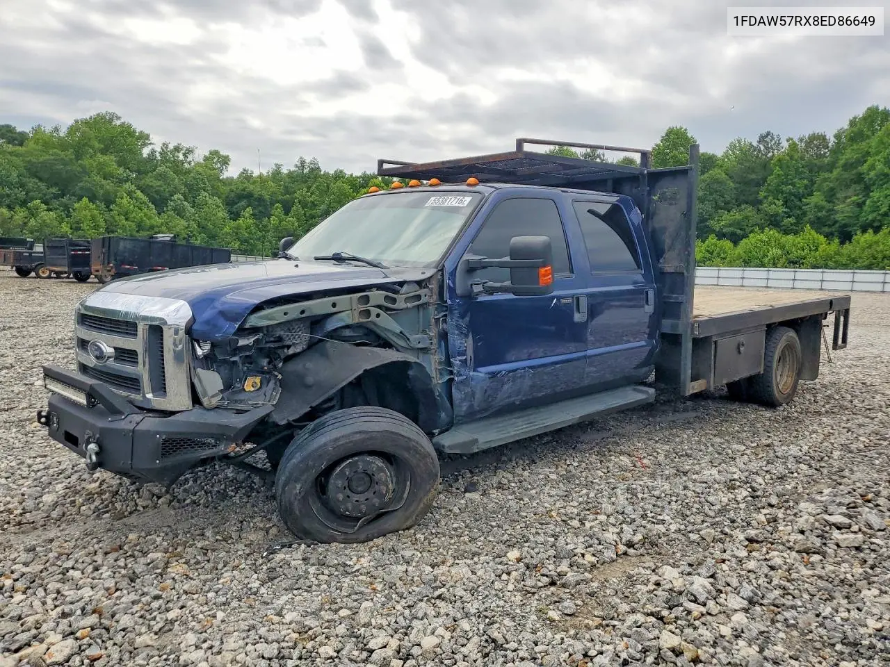 2008 Ford F550 VIN: 1FDAW57RX8ED86649 Lot: 55381716