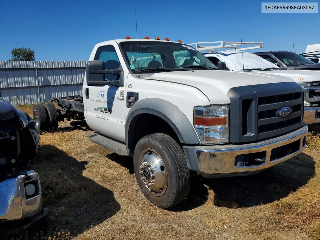 2008 Ford F550 Super Duty VIN: 1FDAF56R98EA03057 Lot: 56722346