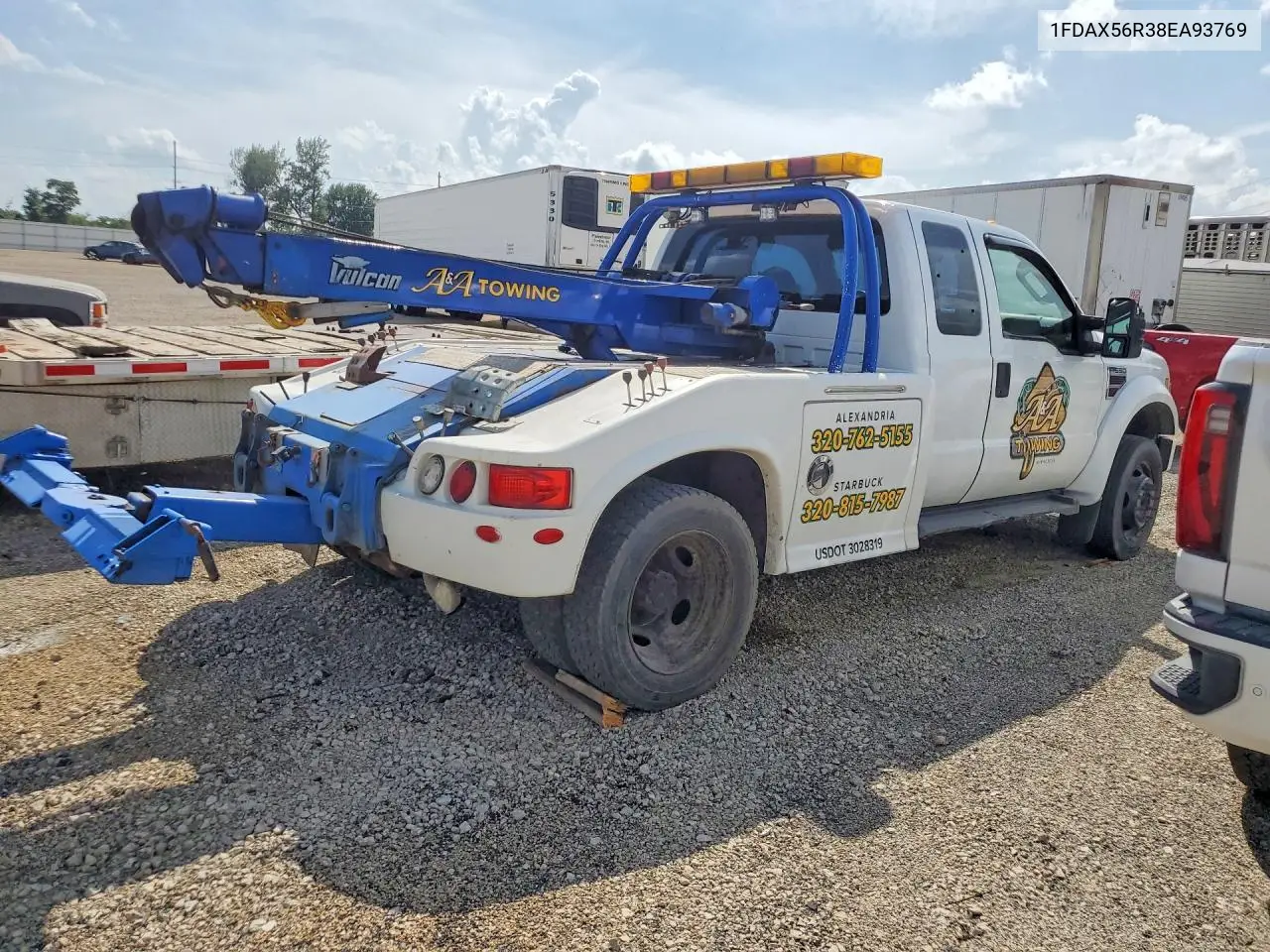 2008 Ford F550 Super Duty VIN: 1FDAX56R38EA93769 Lot: 58783526