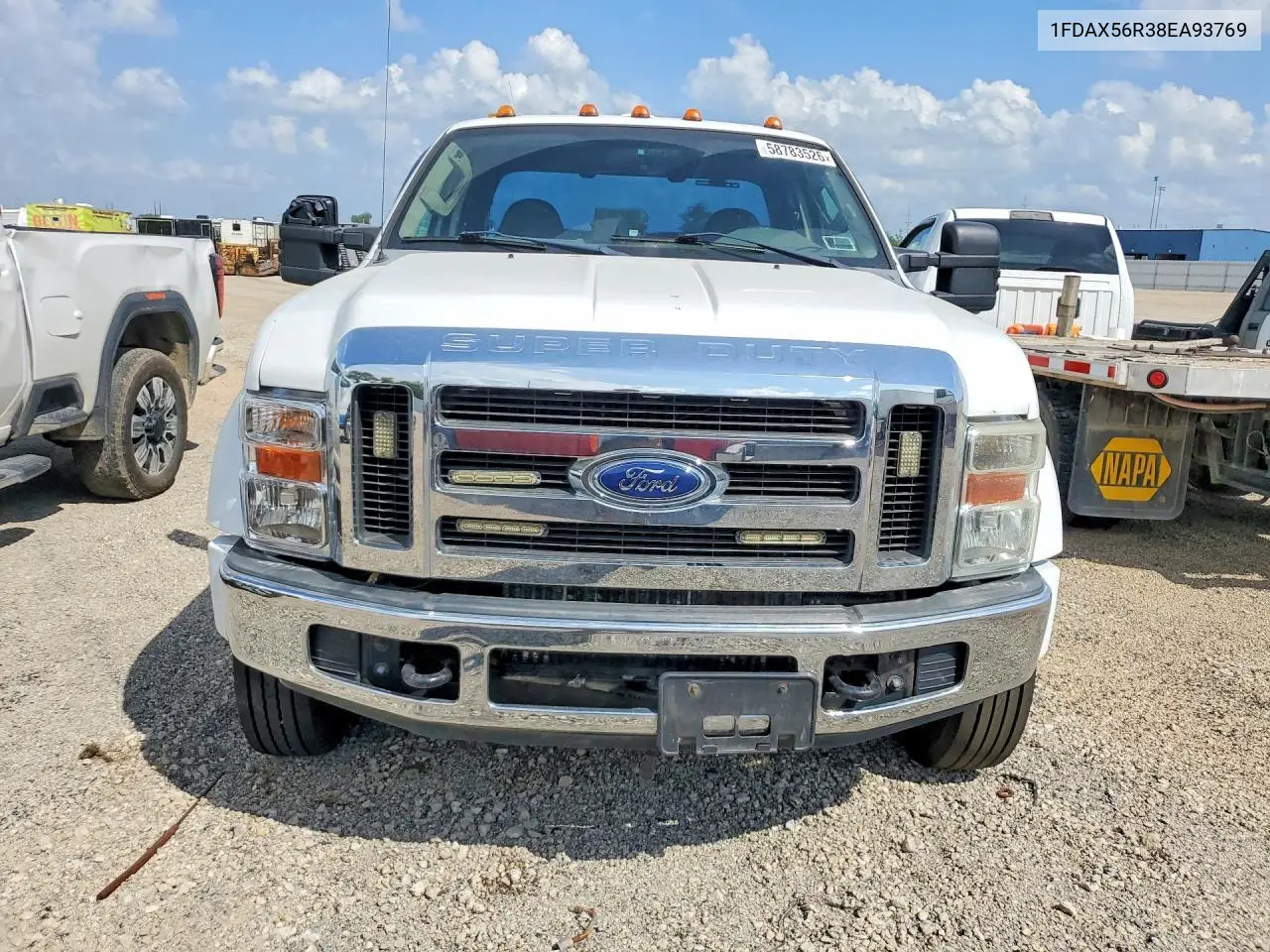 2008 Ford F550 Super Duty VIN: 1FDAX56R38EA93769 Lot: 58783526