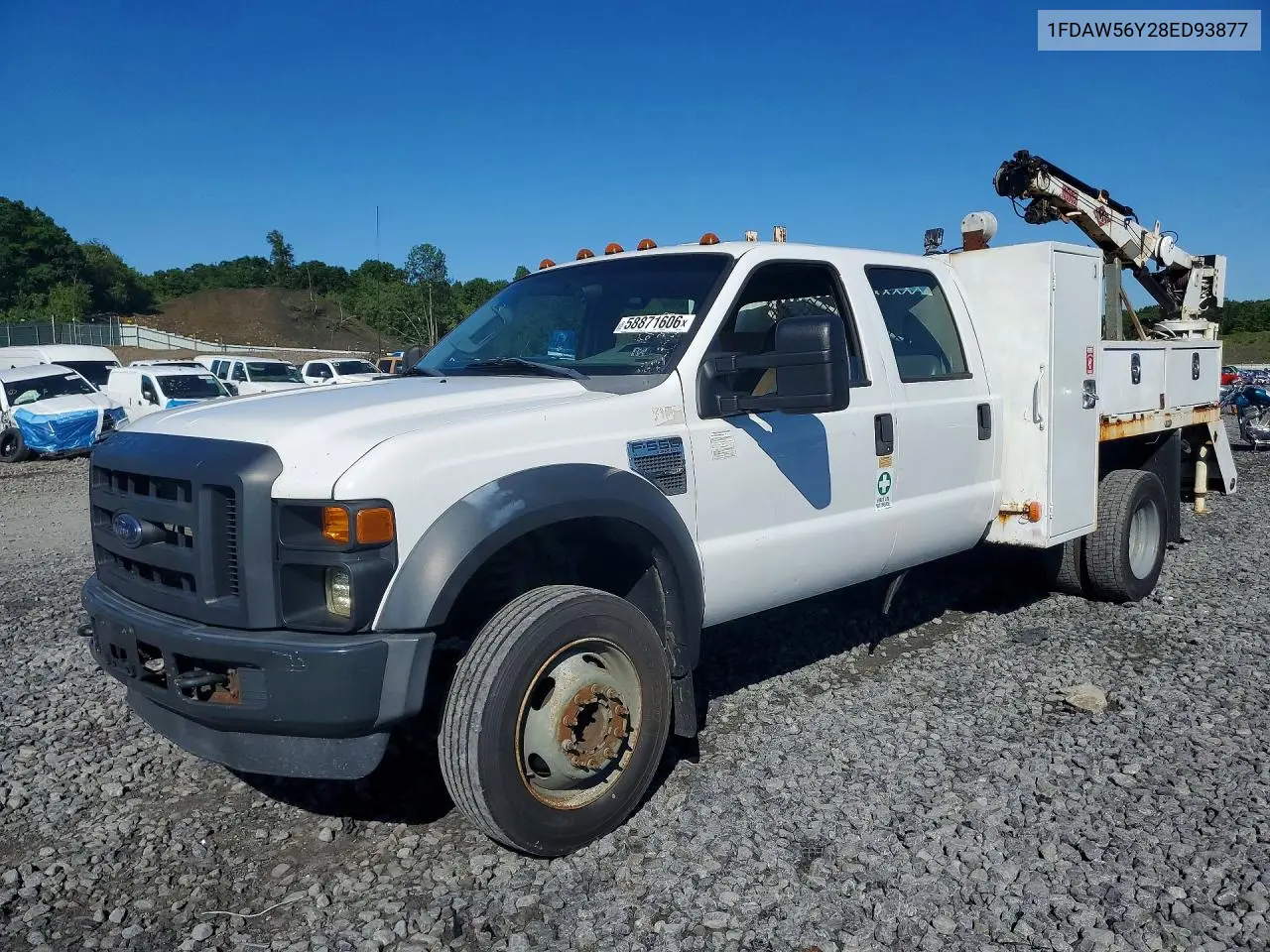 2008 Ford F550 Super Duty VIN: 1FDAW56Y28ED93877 Lot: 58871606