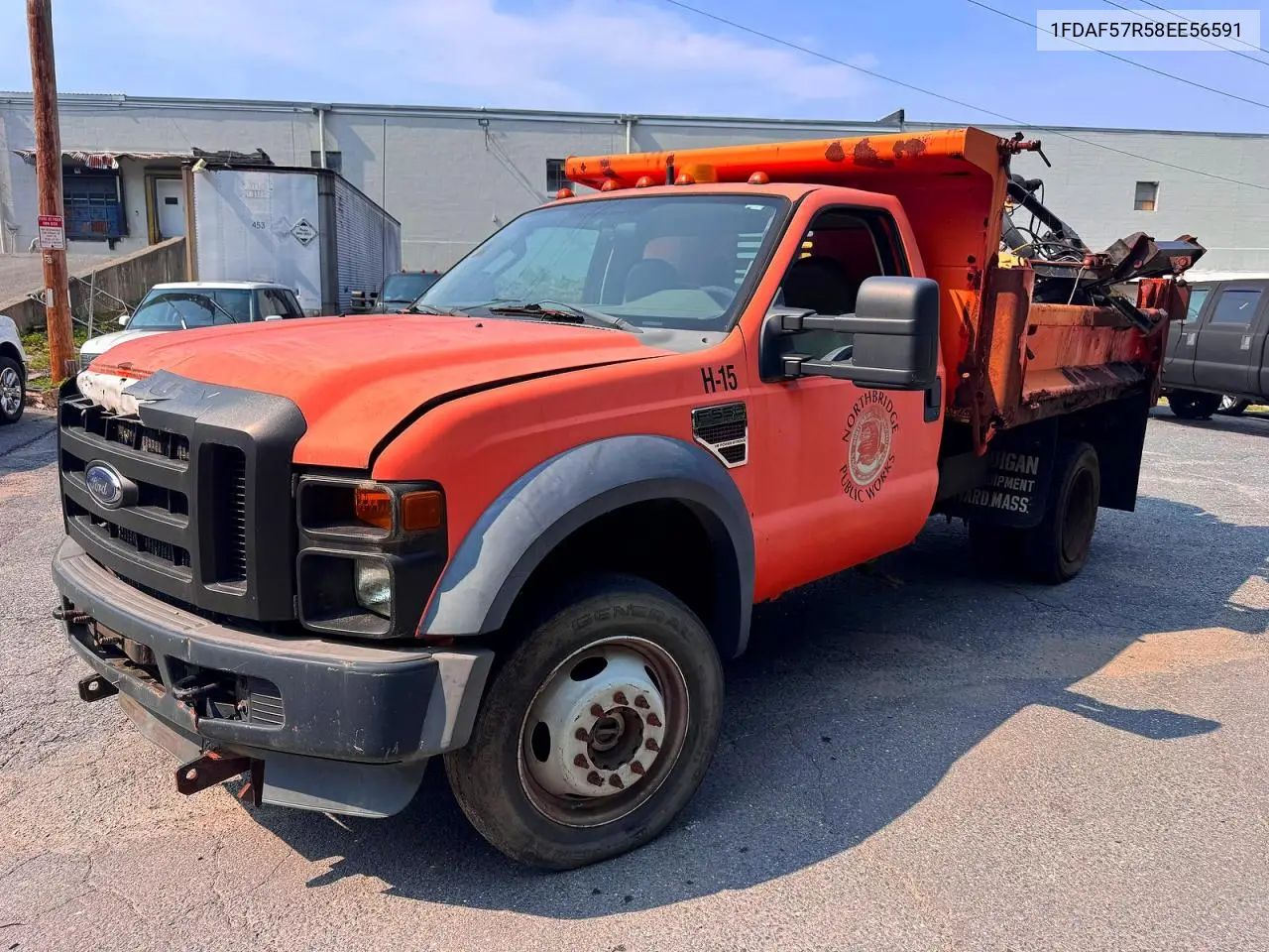 2008 Ford F550 Super Duty VIN: 1FDAF57R58EE56591 Lot: 61569556