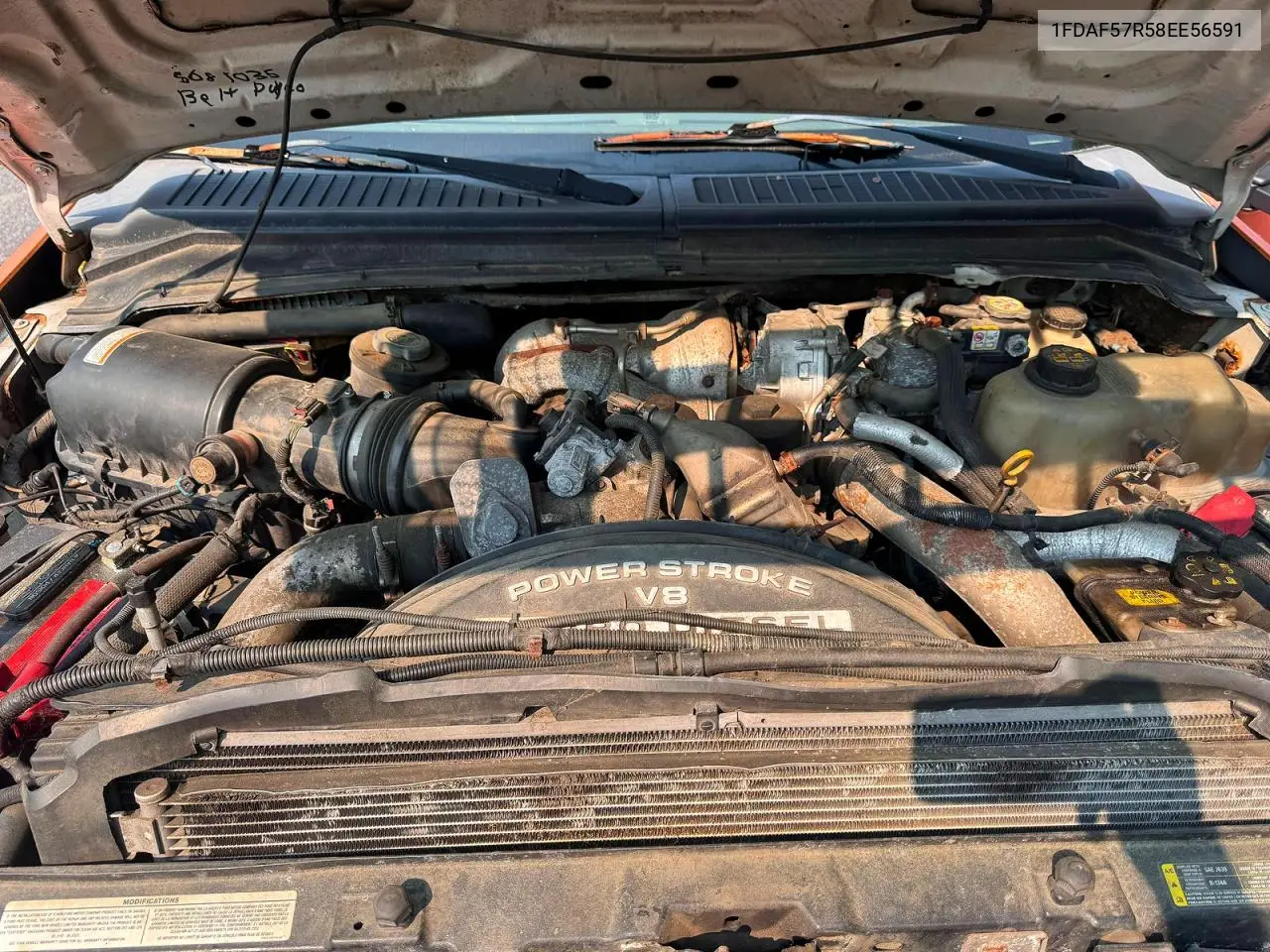 2008 Ford F550 Super Duty VIN: 1FDAF57R58EE56591 Lot: 61569556