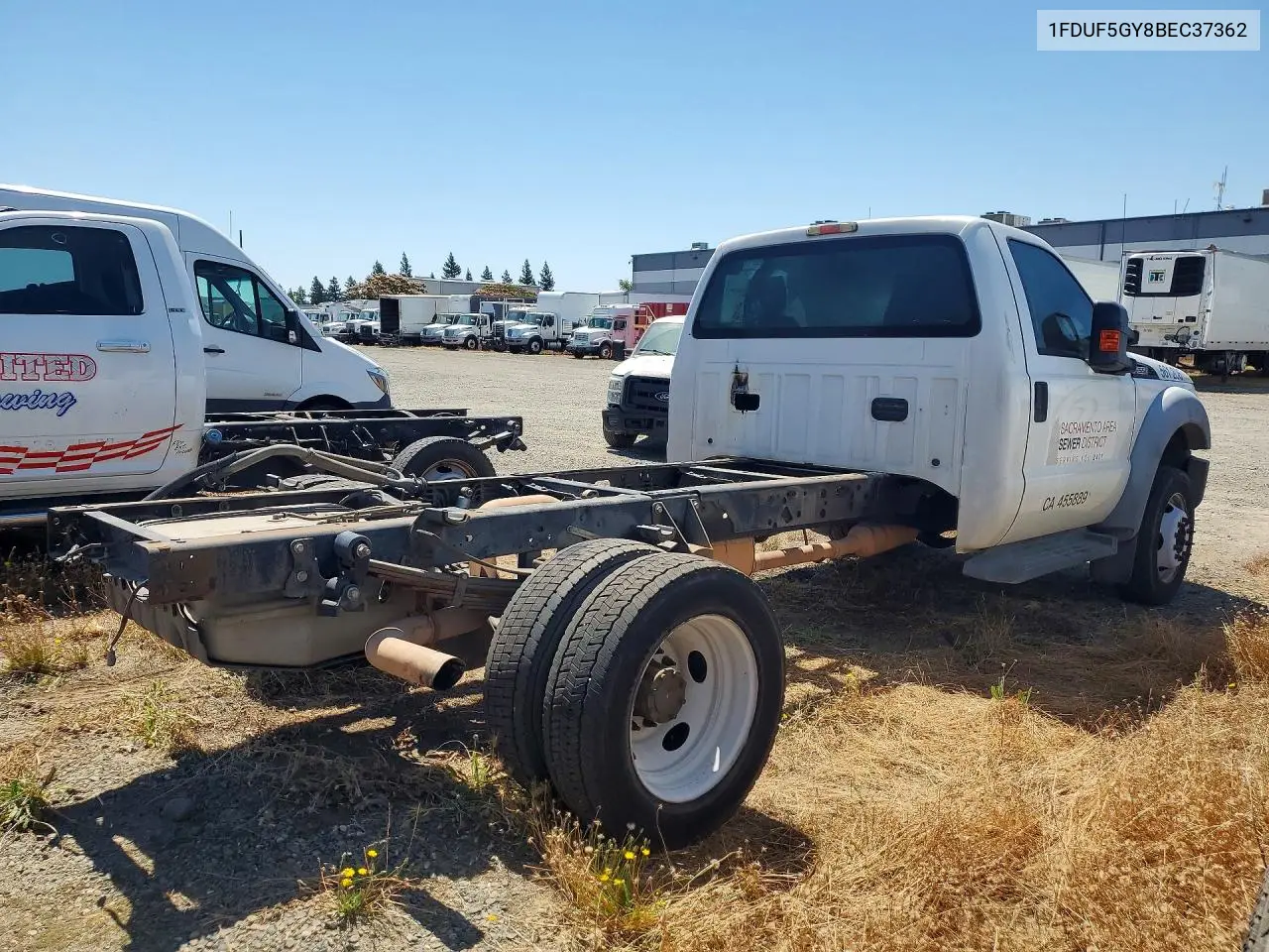 2011 Ford F550 Super Duty VIN: 1FDUF5GY8BEC37362 Lot: 57334706