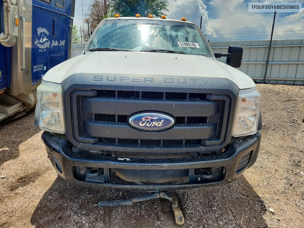 2011 Ford F550 Super - Flat Bed Truck VIN: 1FDUF5GY6BED05805 Lot: 57488146