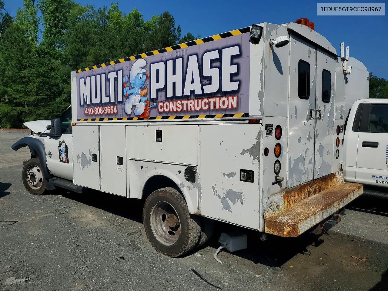 2012 Ford F550 Super Duty VIN: 1FDUF5GT9CEC98967 Lot: 57729966