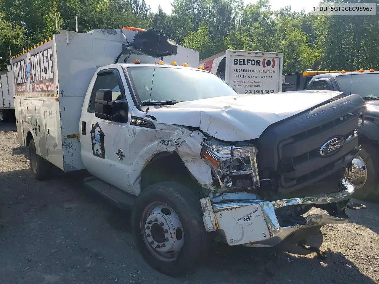 2012 Ford F550 Super Duty VIN: 1FDUF5GT9CEC98967 Lot: 57729966