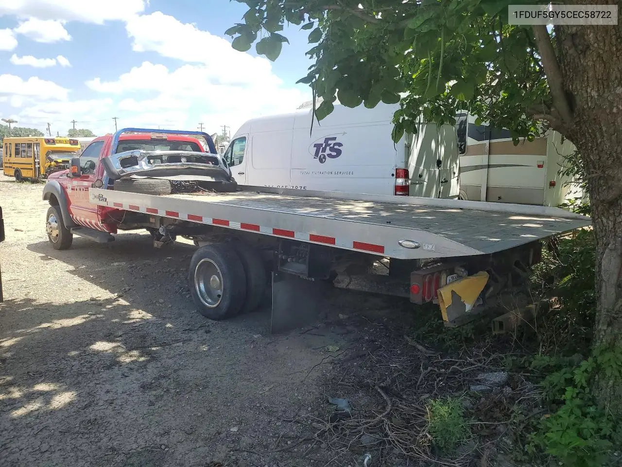 2012 Ford F550 Super Duty VIN: 1FDUF5GY5CEC58722 Lot: 60469586