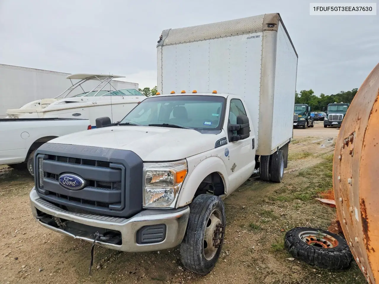 2014 Ford F550 Super Duty Box Truck VIN: 1FDUF5GT3EEA37630 Lot: 60196426