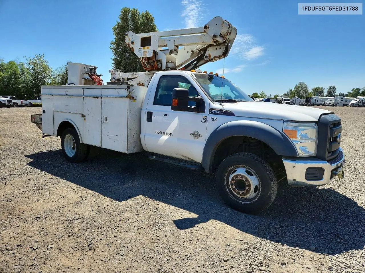 2015 Ford F550 Super Duty VIN: 1FDUF5GT5FED31788 Lot: 60637746