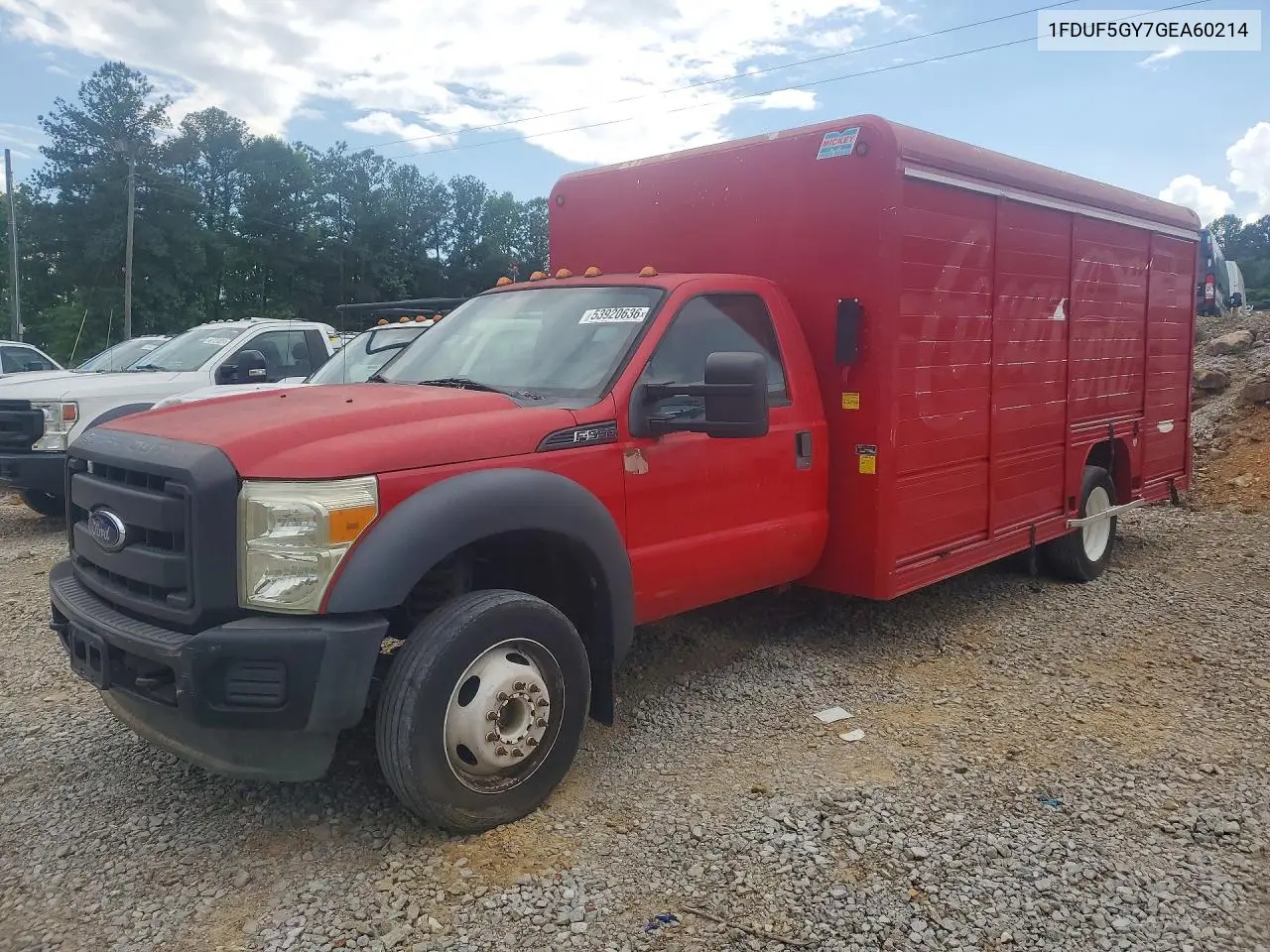 2016 Ford F550 Super Duty Delivery Truck VIN: 1FDUF5GY7GEA60214 Lot: 53920636
