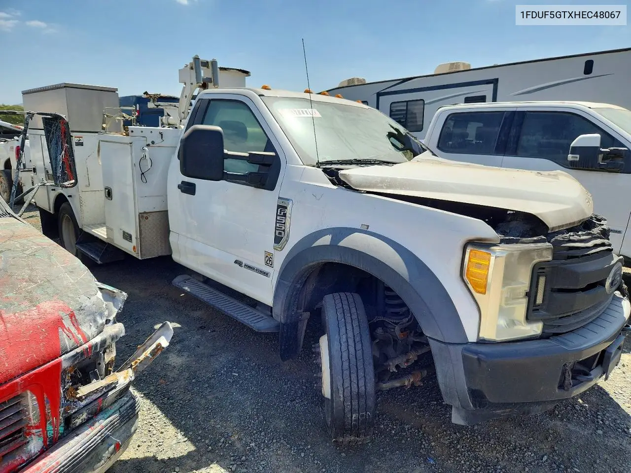 2017 Ford F550 Super Duty Cable Placer Bucket Truck VIN: 1FDUF5GTXHEC48067 Lot: 49377776
