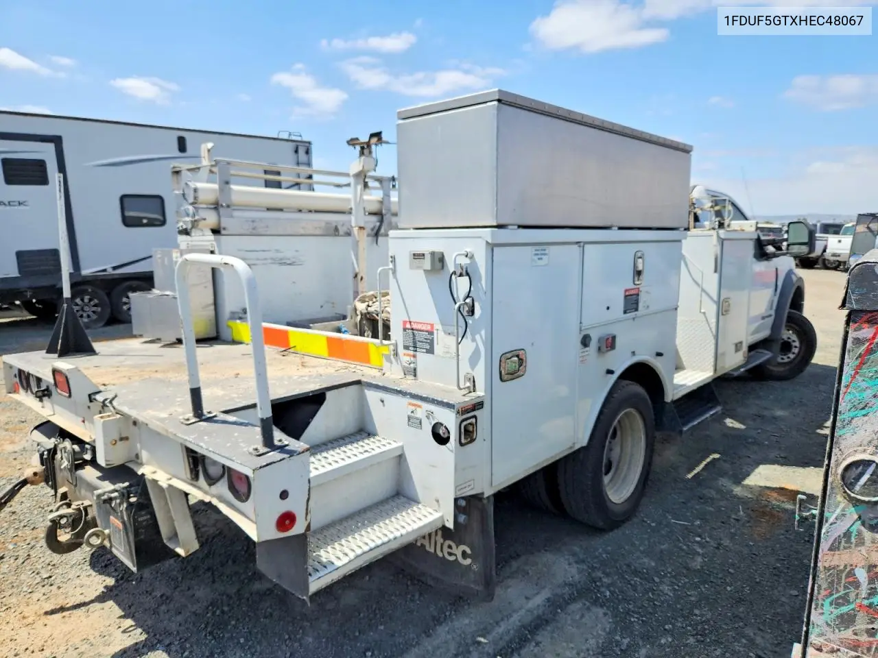 2017 Ford F550 Super Duty Cable Placer Bucket Truck VIN: 1FDUF5GTXHEC48067 Lot: 49377776