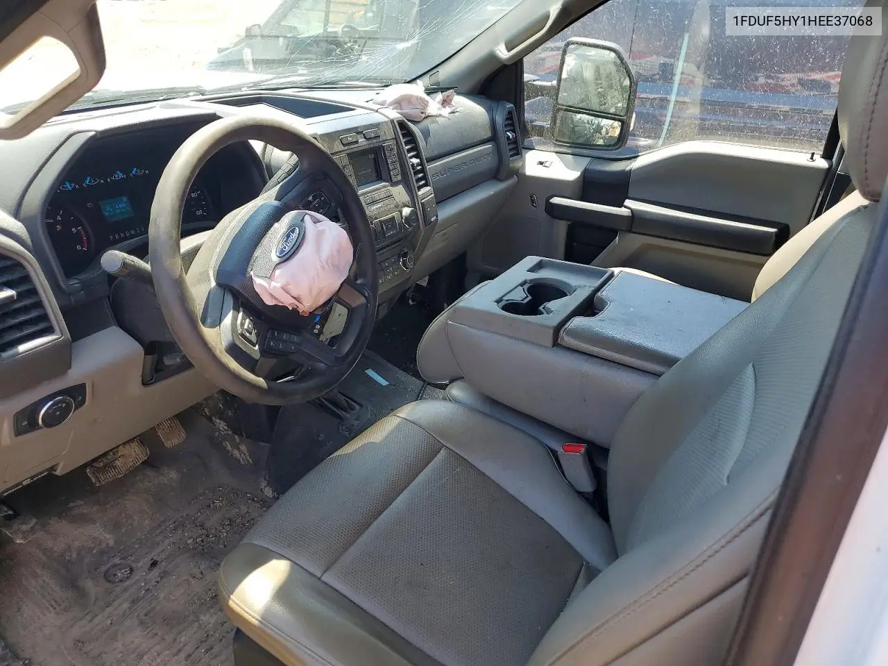 2017 Ford F550 Super Duty Dump Truck VIN: 1FDUF5HY1HEE37068 Lot: 53439546