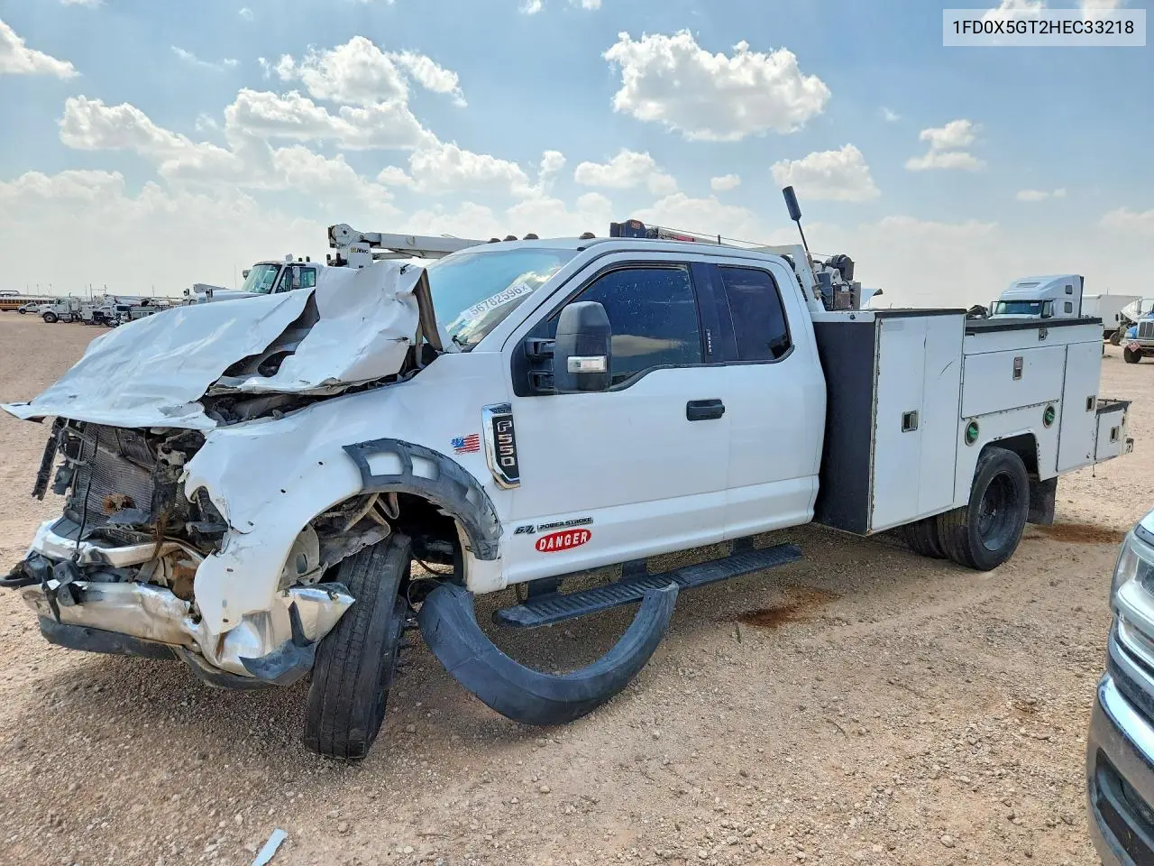 2017 Ford F550 Super Duty VIN: 1FD0X5GT2HEC33218 Lot: 56782596