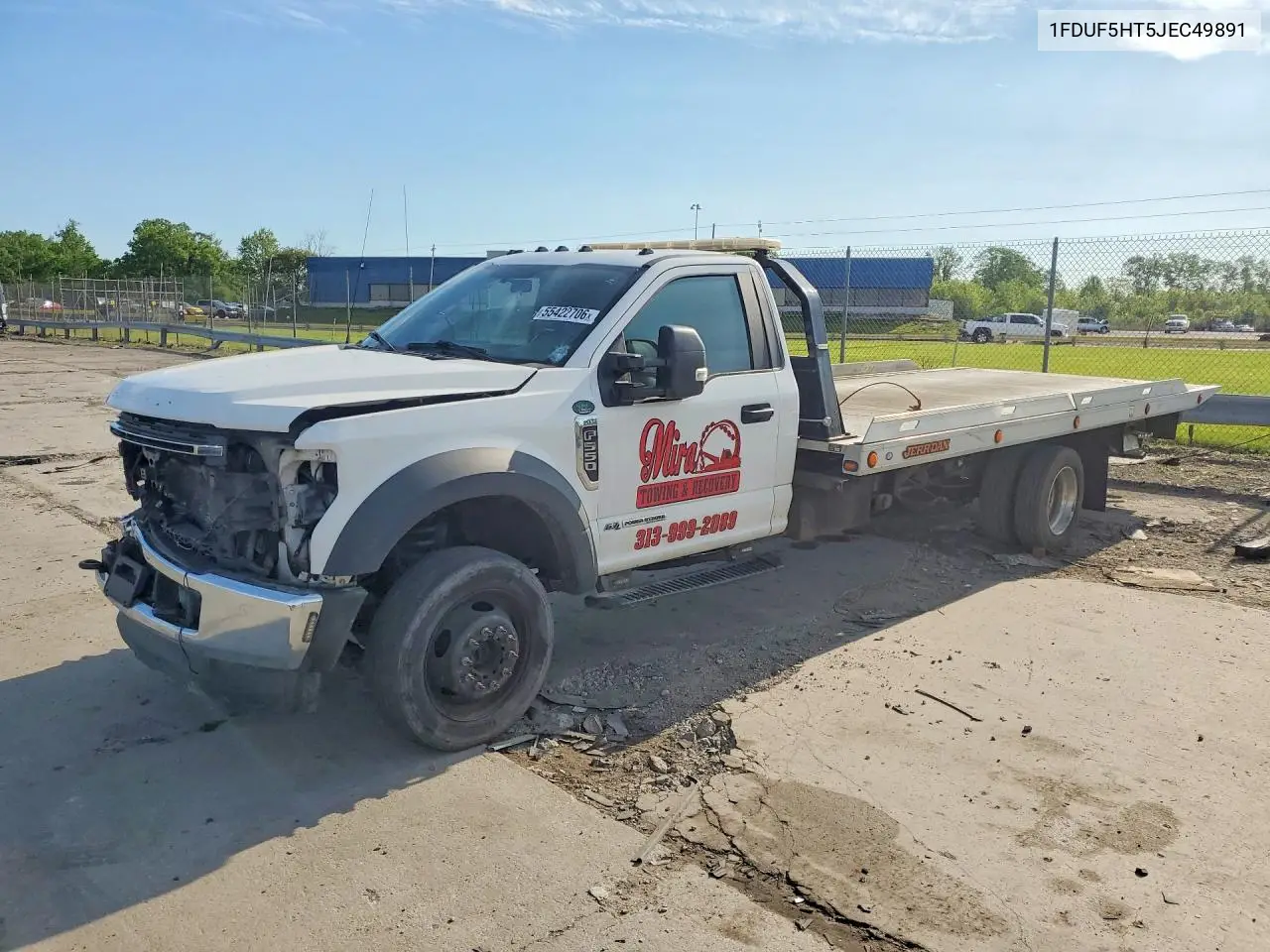 2018 Ford F550 Super Duty VIN: 1FDUF5HT5JEC49891 Lot: 55422706