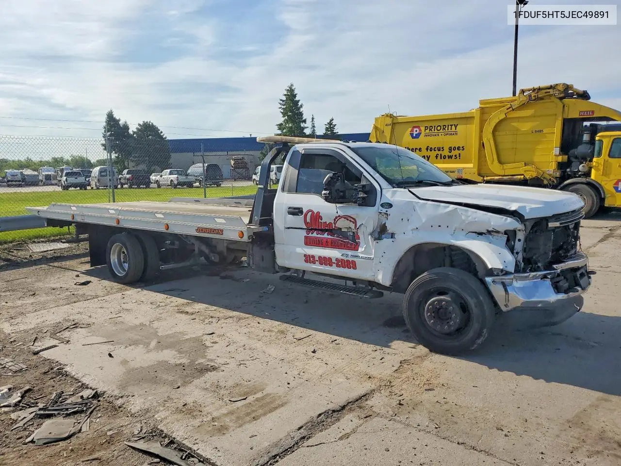 2018 Ford F550 Super Duty VIN: 1FDUF5HT5JEC49891 Lot: 55422706