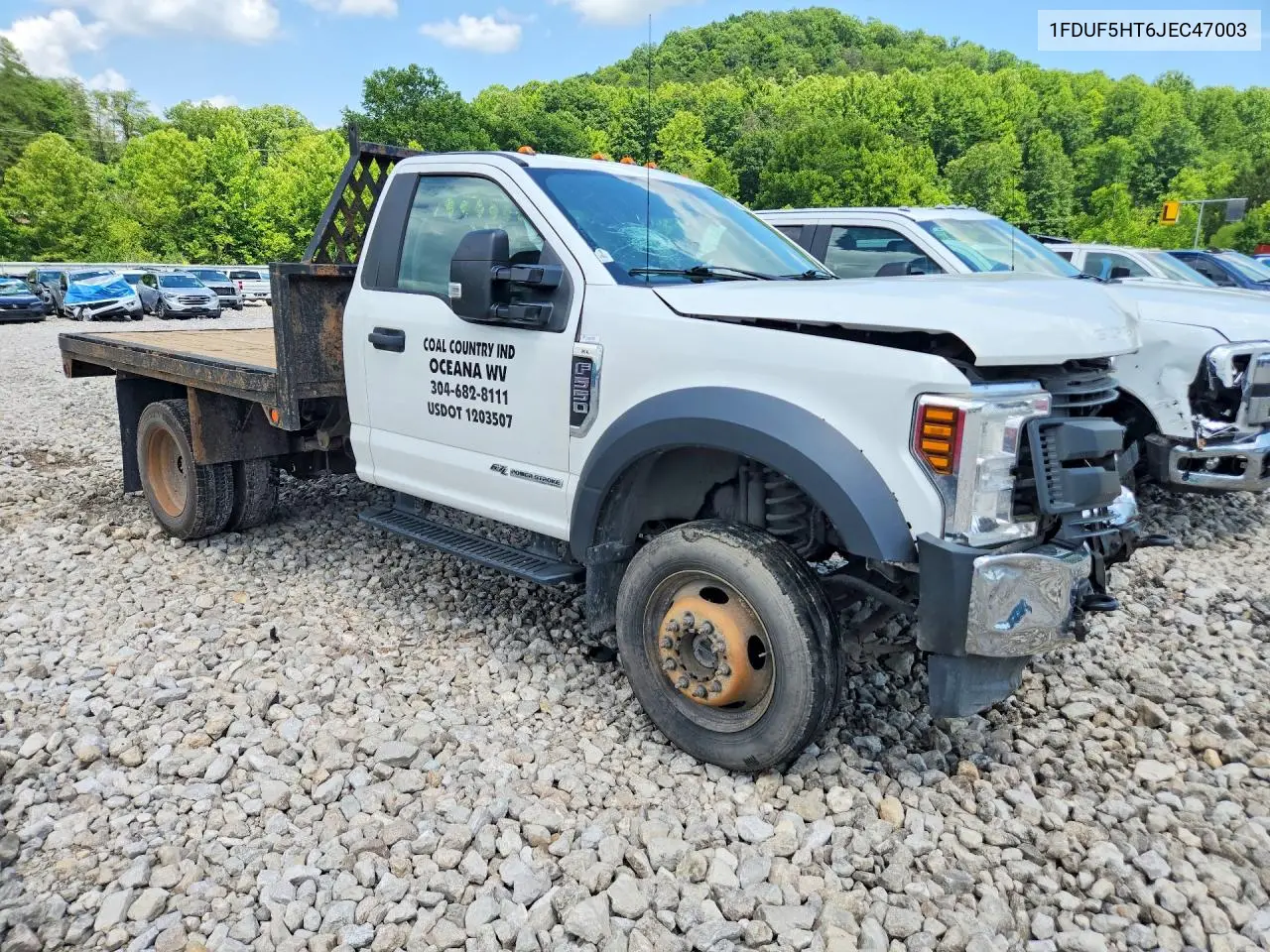 2018 Ford F550 Super Duty VIN: 1FDUF5HT6JEC47003 Lot: 58362696