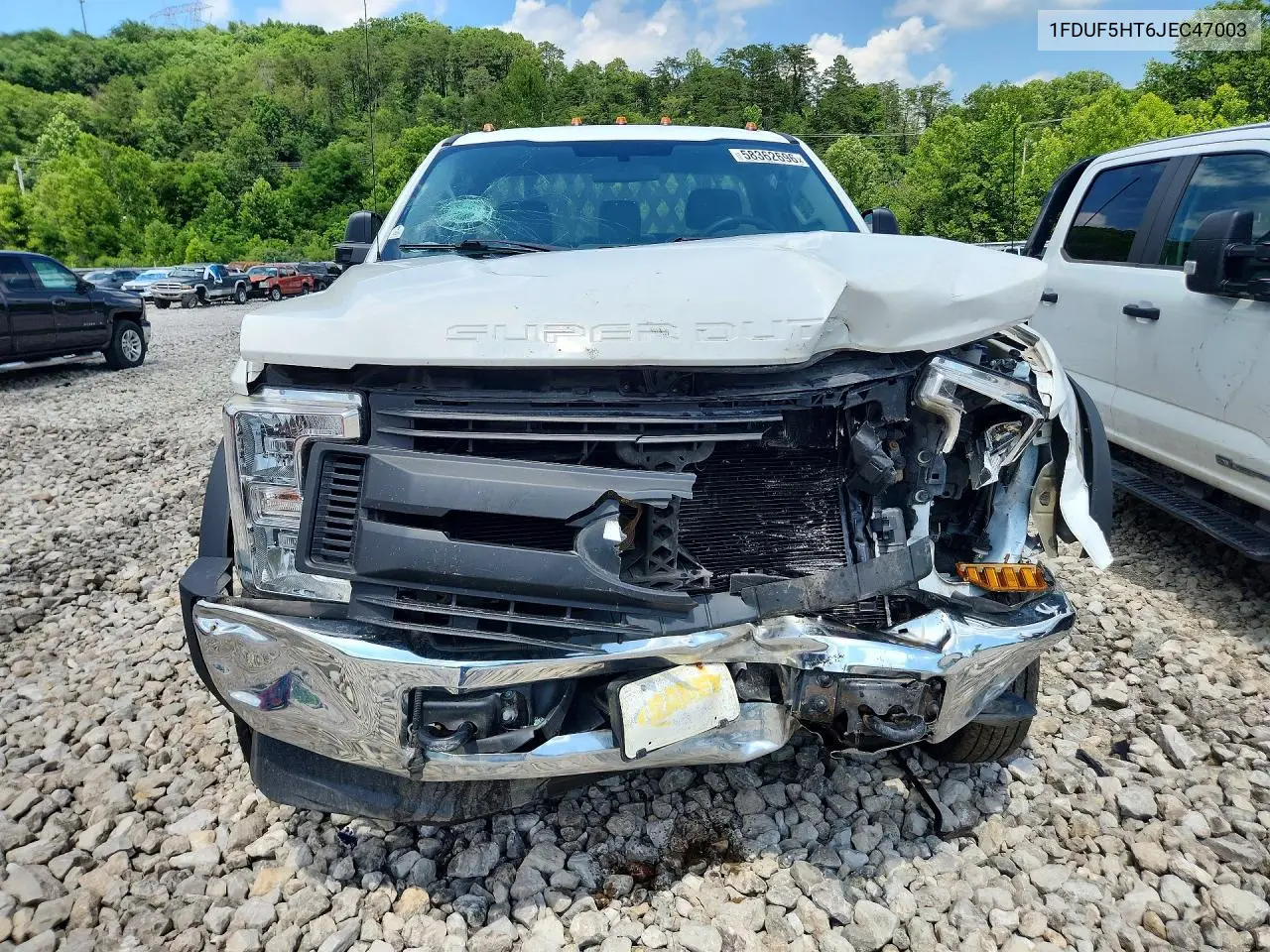 2018 Ford F550 Super Duty VIN: 1FDUF5HT6JEC47003 Lot: 58362696