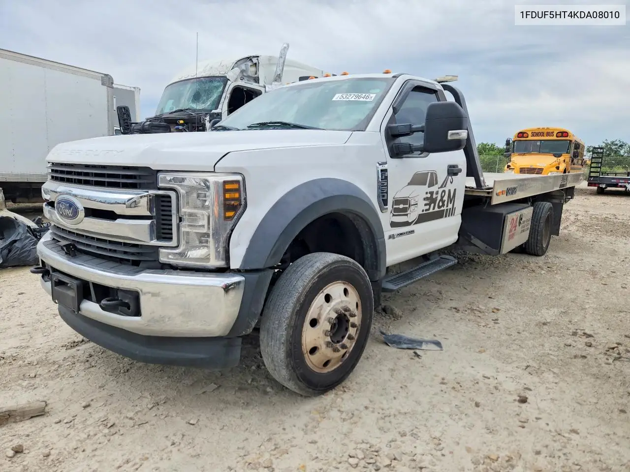 2019 Ford F550 Super Duty VIN: 1FDUF5HT4KDA08010 Lot: 53279646
