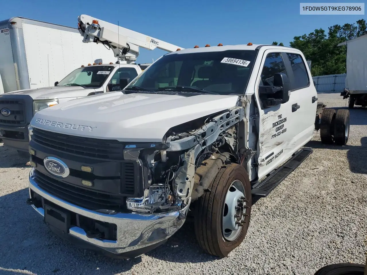 2019 Ford F550 Super Duty VIN: 1FD0W5GT9KEG78906 Lot: 58694136
