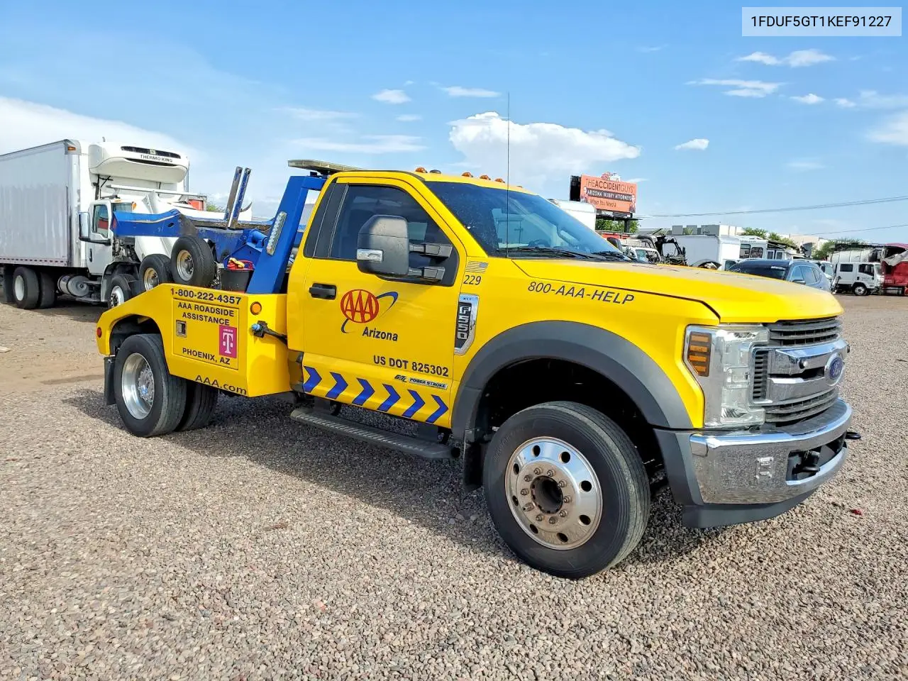 2019 Ford F550 Super Duty VIN: 1FDUF5GT1KEF91227 Lot: 60216856