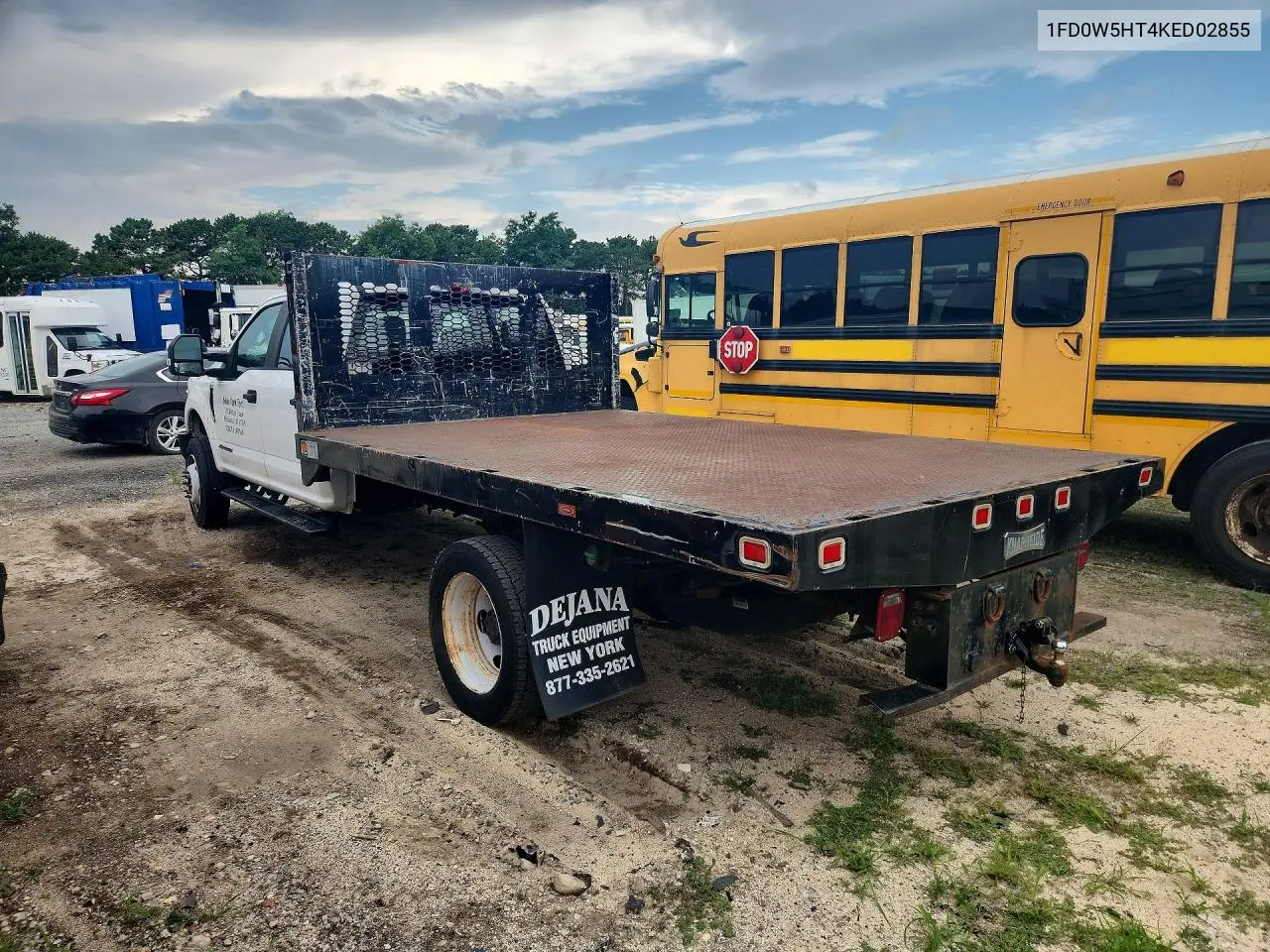 2019 Ford F550 Super Duty VIN: 1FD0W5HT4KED02855 Lot: 60570666