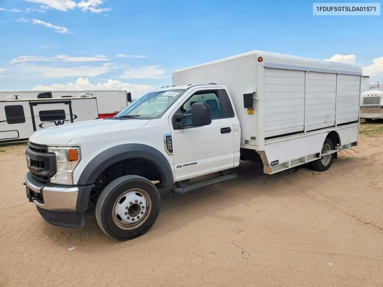 2020 Ford F550 Super - Box Truck VIN: 1FDUF5GT5LDA01571 Lot: 61441456