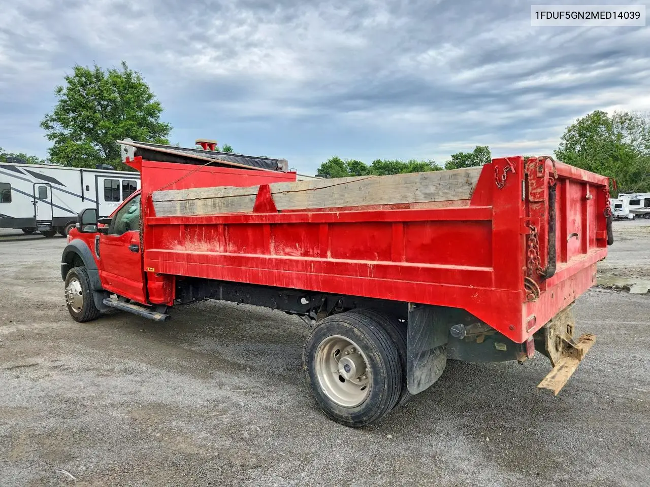 2021 Ford F550 Super Duty Dump Truck VIN: 1FDUF5GN2MED14039 Lot: 58143696
