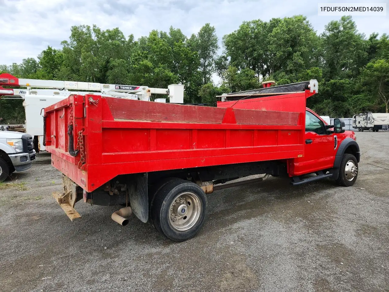 2021 Ford F550 Super Duty Dump Truck VIN: 1FDUF5GN2MED14039 Lot: 58143696