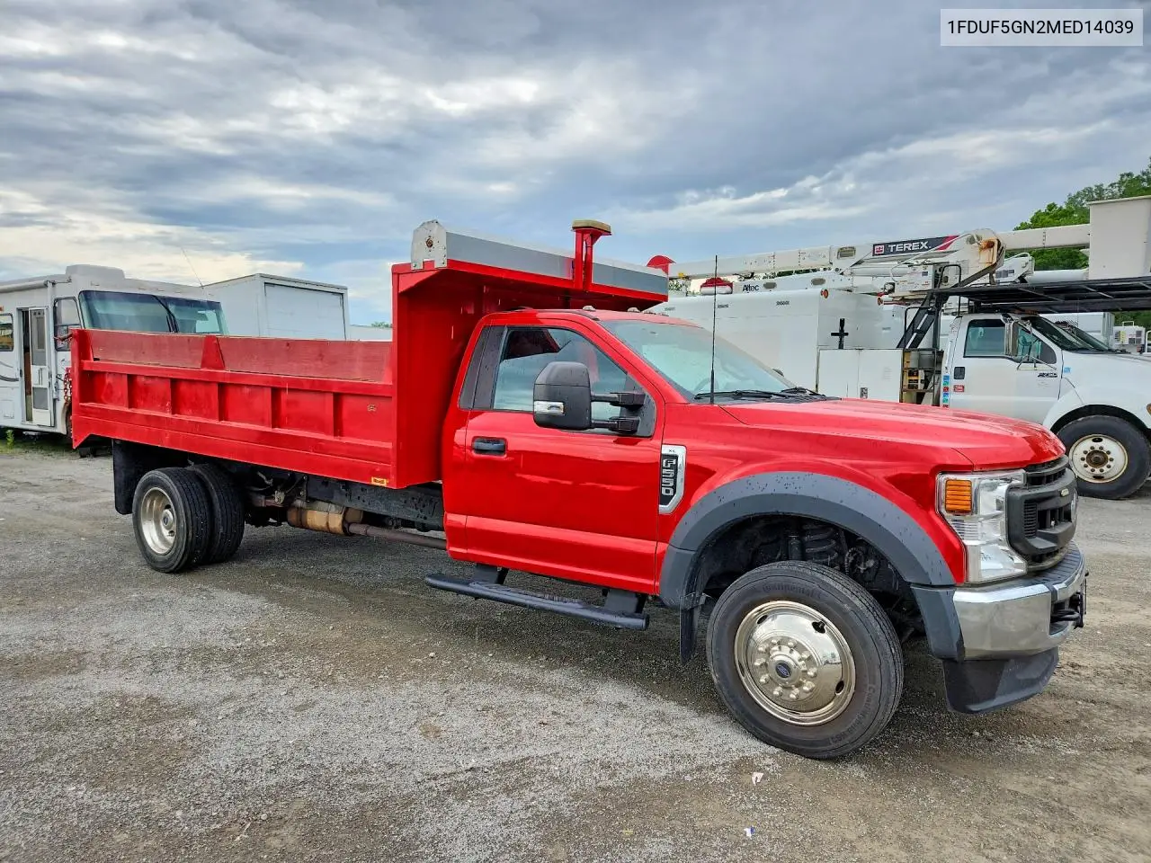 2021 Ford F550 Super Duty Dump Truck VIN: 1FDUF5GN2MED14039 Lot: 58143696
