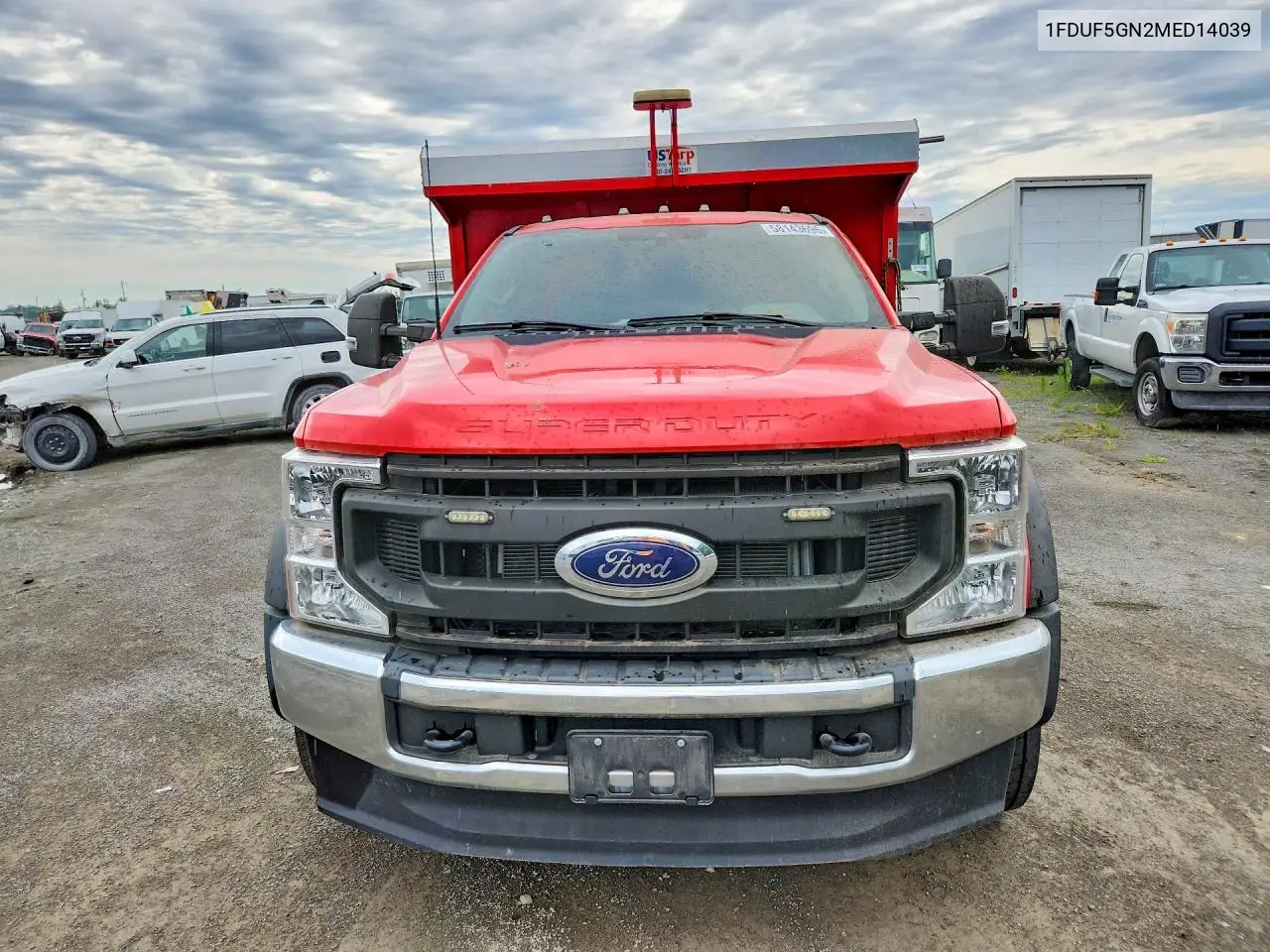 2021 Ford F550 Super Duty Dump Truck VIN: 1FDUF5GN2MED14039 Lot: 58143696