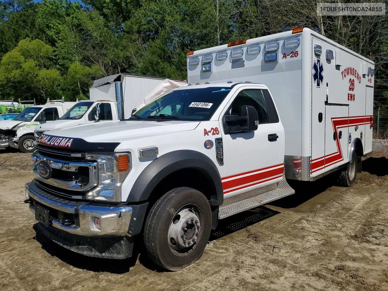 2022 Ford F550 Super - Ambulance VIN: 1FDUF5HT0NDA24855 Lot: 49401096