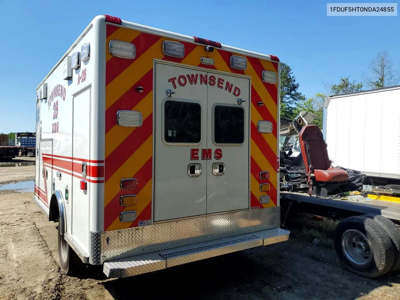 2022 Ford F550 Super - Ambulance VIN: 1FDUF5HT0NDA24855 Lot: 49401096