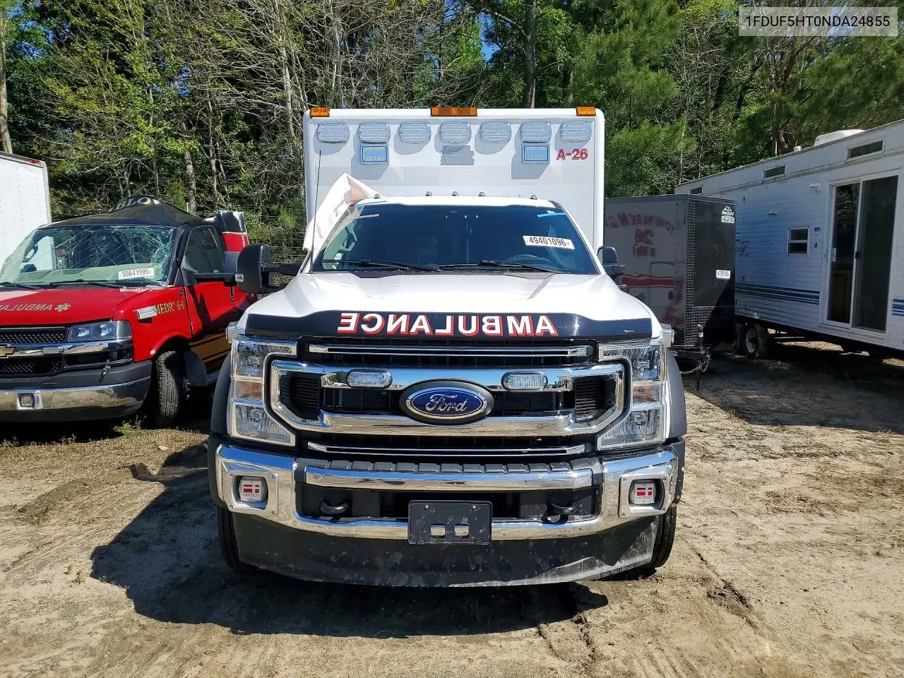 2022 Ford F550 Super - Ambulance VIN: 1FDUF5HT0NDA24855 Lot: 49401096