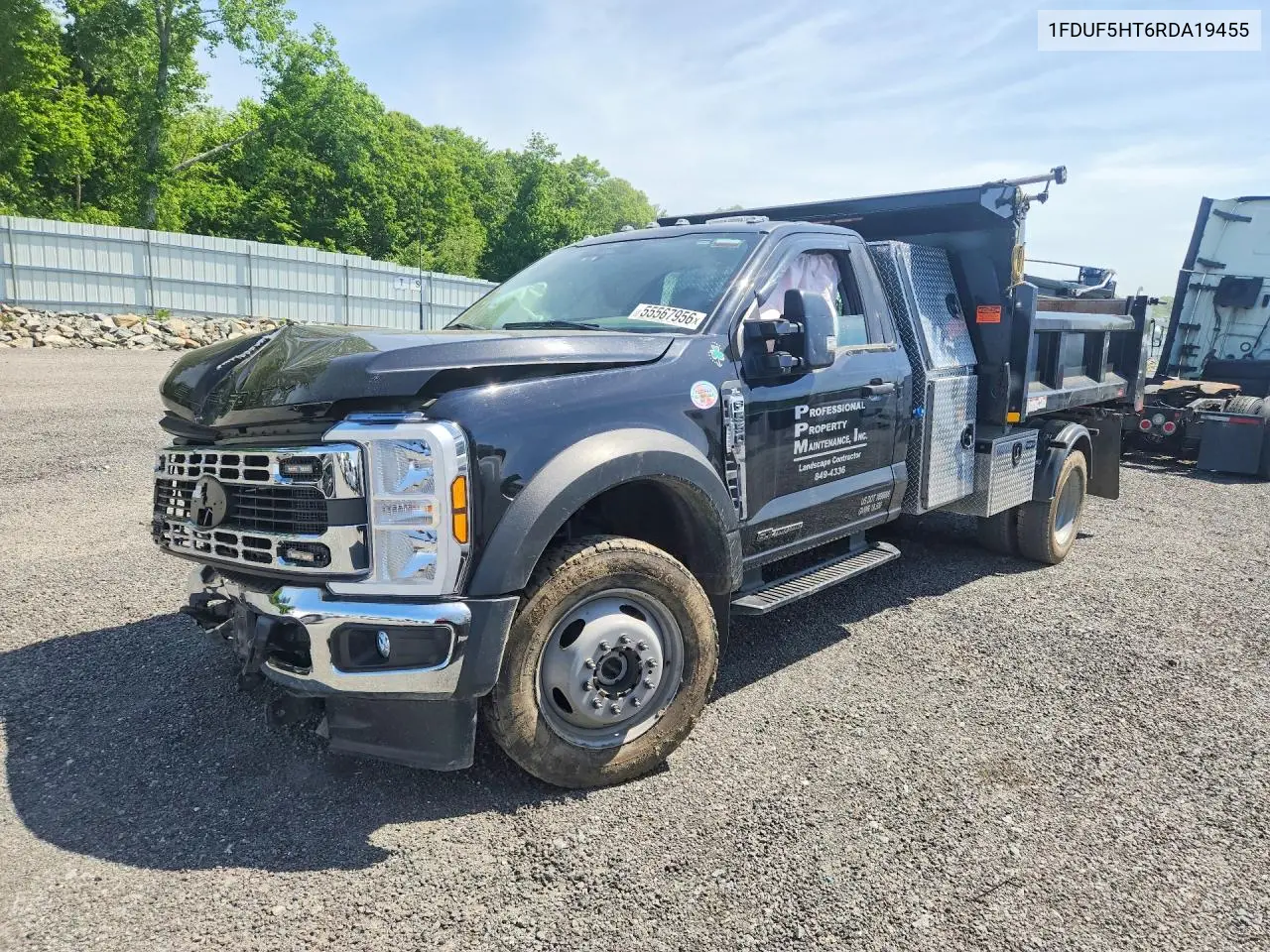 2024 Ford F550 Super Duty Dump Truck VIN: 1FDUF5HT6RDA19455 Lot: 55567956