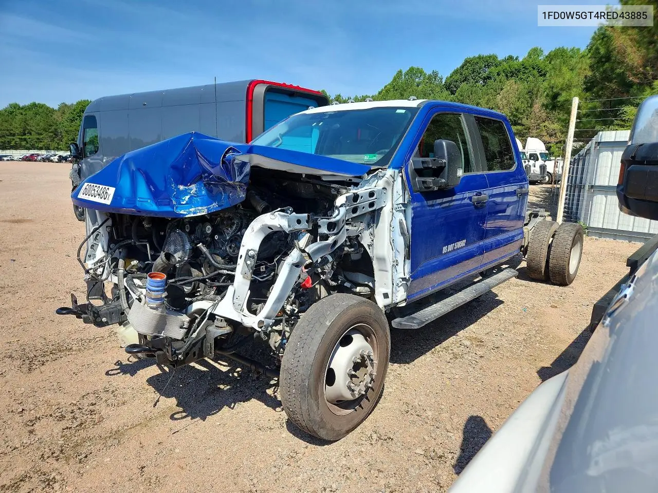 2024 Ford F550 Super Duty VIN: 1FD0W5GT4RED43885 Lot: 60053486