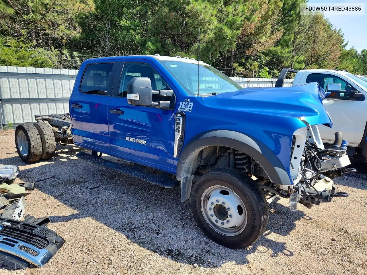 2024 Ford F550 Super Duty VIN: 1FD0W5GT4RED43885 Lot: 60053486