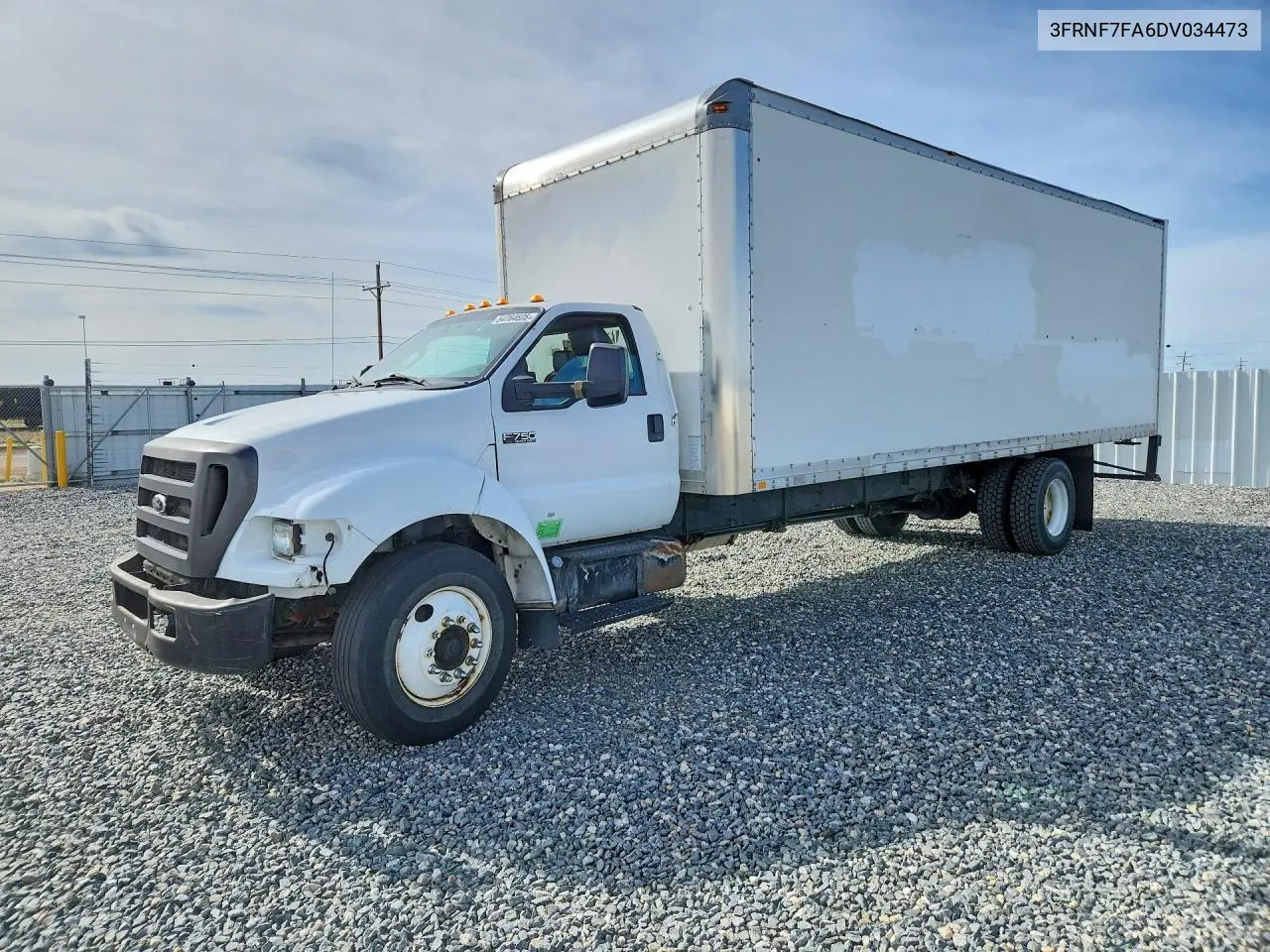 2013 Ford F750 Super Duty Box Truck VIN: 3FRNF7FA6DV034473 Lot: 54764606