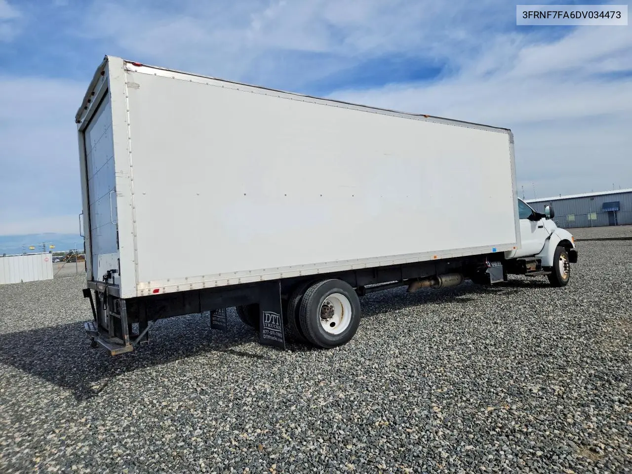 2013 Ford F750 Super Duty Box Truck VIN: 3FRNF7FA6DV034473 Lot: 54764606