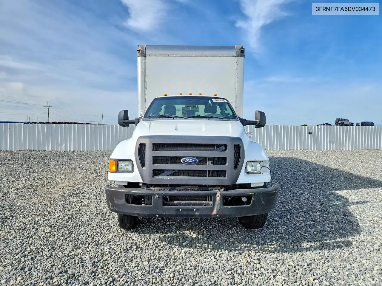 2013 Ford F750 Super Duty Box Truck VIN: 3FRNF7FA6DV034473 Lot: 54764606