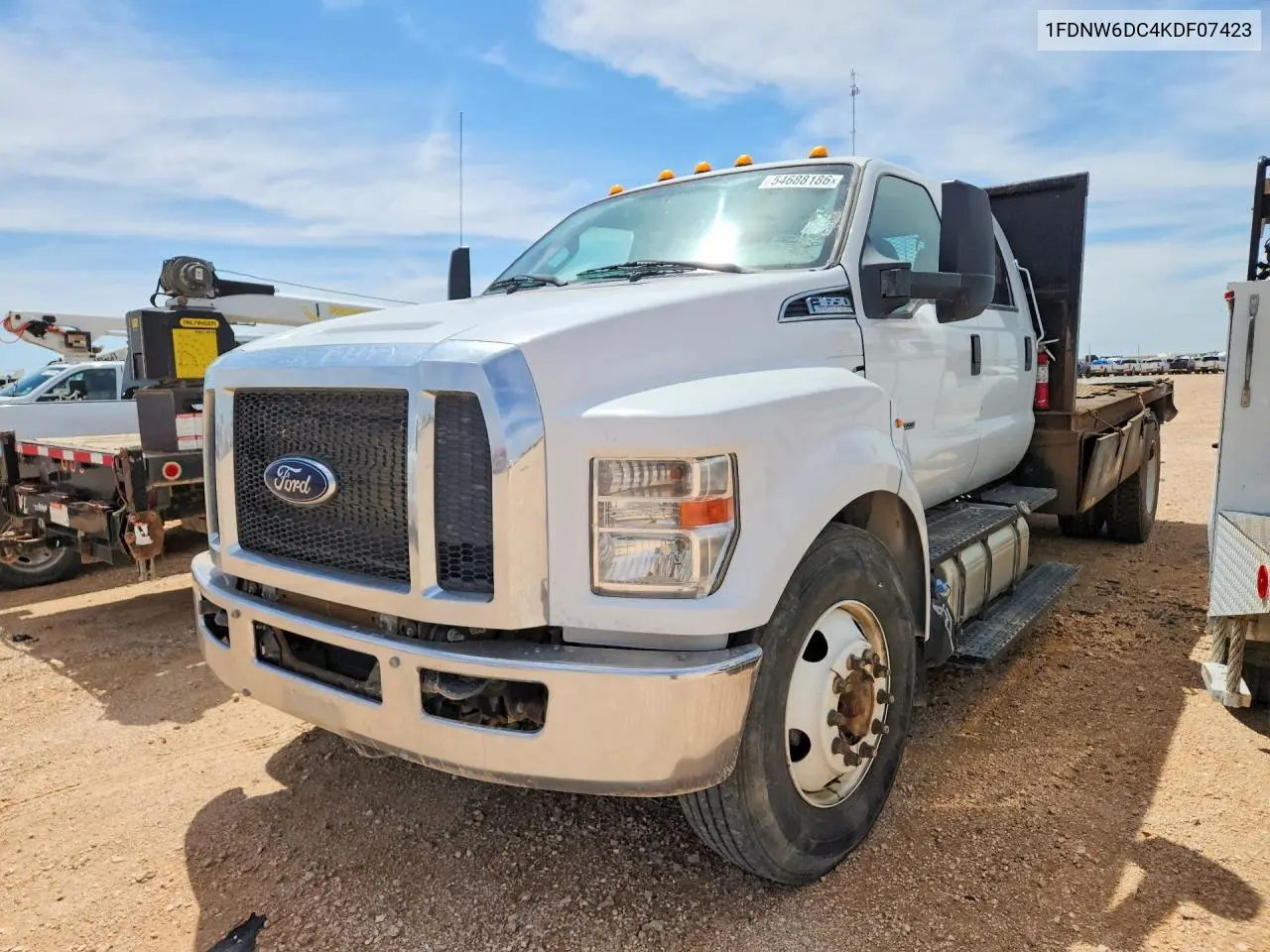 2019 Ford F650 Super Duty VIN: 1FDNW6DC4KDF07423 Lot: 54688186