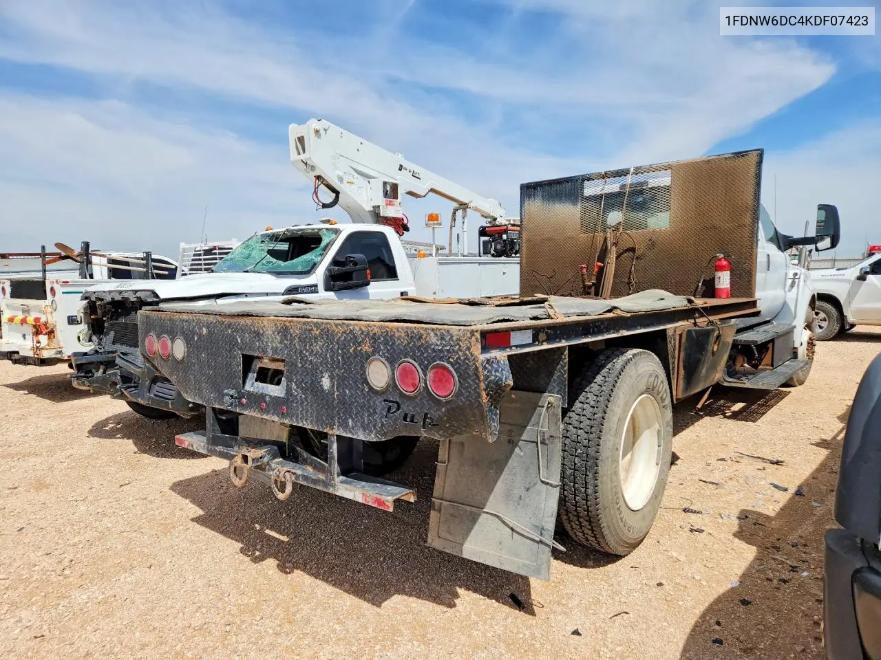 2019 Ford F650 Super Duty VIN: 1FDNW6DC4KDF07423 Lot: 54688186