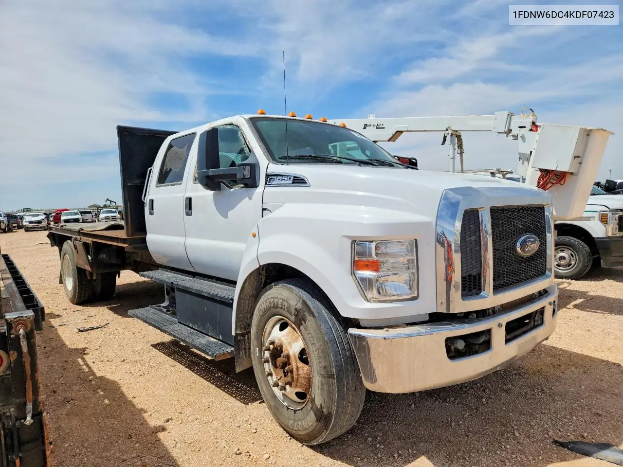 2019 Ford F650 Super Duty VIN: 1FDNW6DC4KDF07423 Lot: 54688186