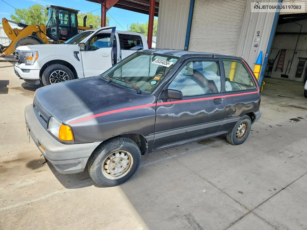 1988 Ford Festiva L VIN: KNJBT06K8J6197083 Lot: 58304056