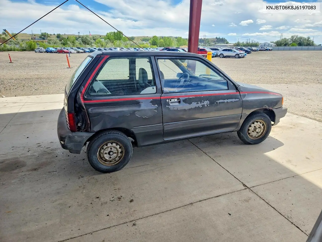 1988 Ford Festiva L VIN: KNJBT06K8J6197083 Lot: 58304056