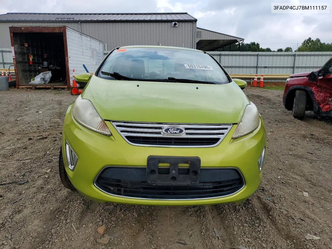 2011 Ford Fiesta VIN: 3FADP4CJ7BM111157 Lot: 59310496