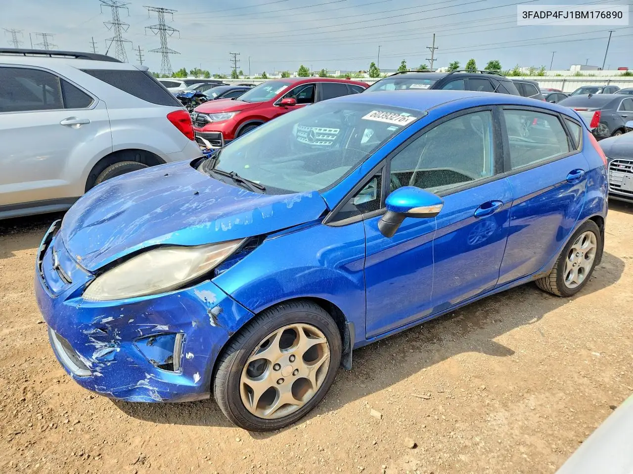 2011 Ford Fiesta Ses VIN: 3FADP4FJ1BM176890 Lot: 60393276
